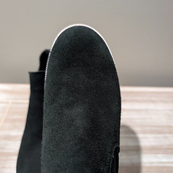 SOREL Out N About Slip-On Wedge Booties Black Suede Sneaker Ankle Boots Size 6 - Picture 7 of 15